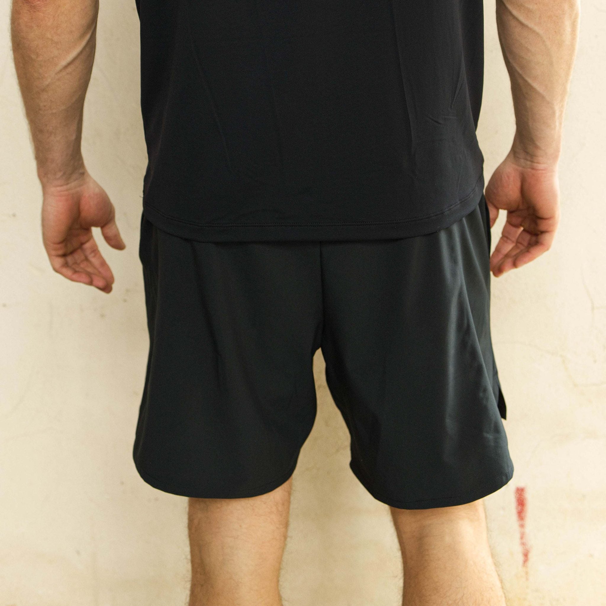 Loop Shorts Black — Front View
