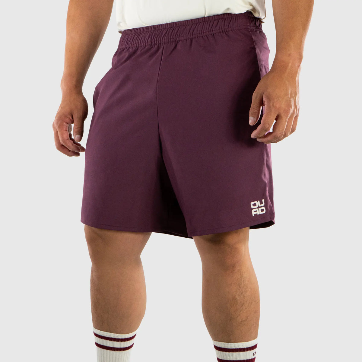 Loop Shorts Burgundy — Back View