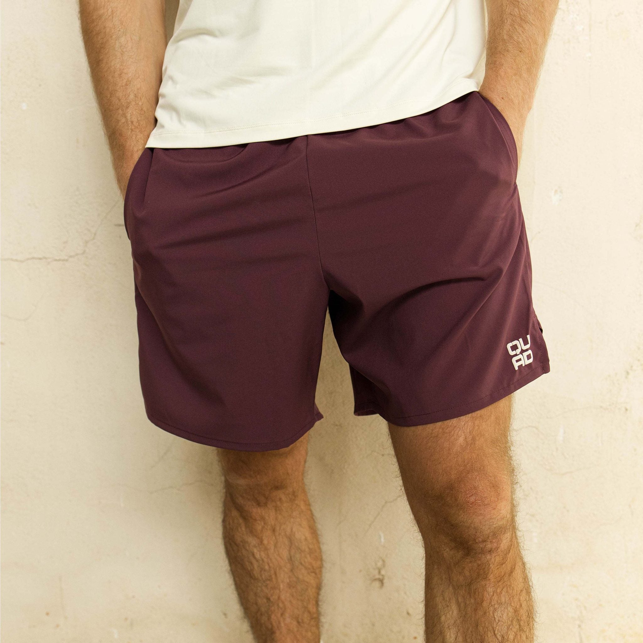Loop Shorts Burgundy — Back View