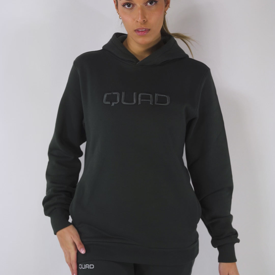 QUAD Signature hoodie grey