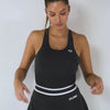 QUAD Double Stripes Top Grey