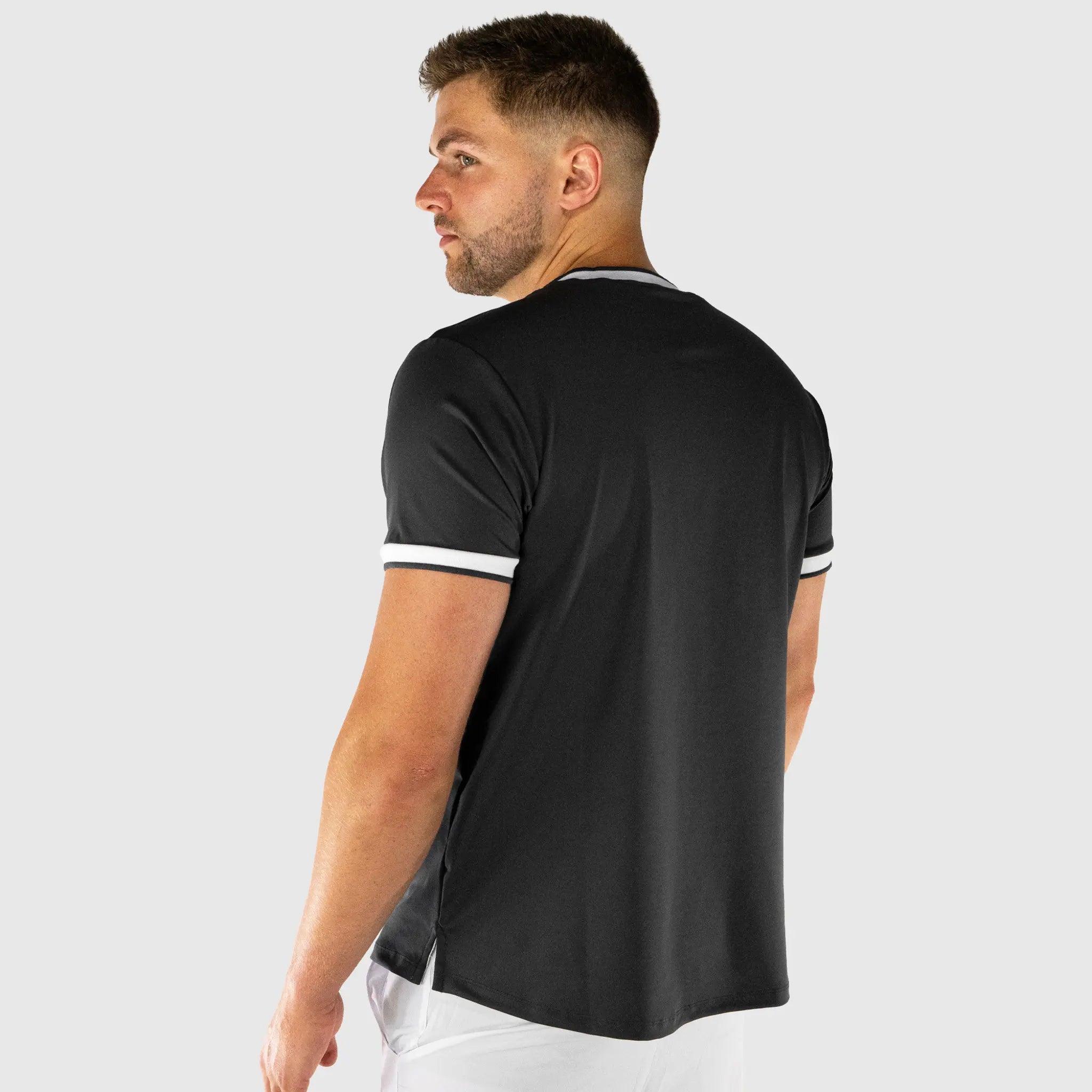 Serve Pickleball T-Shirt Grey - back view