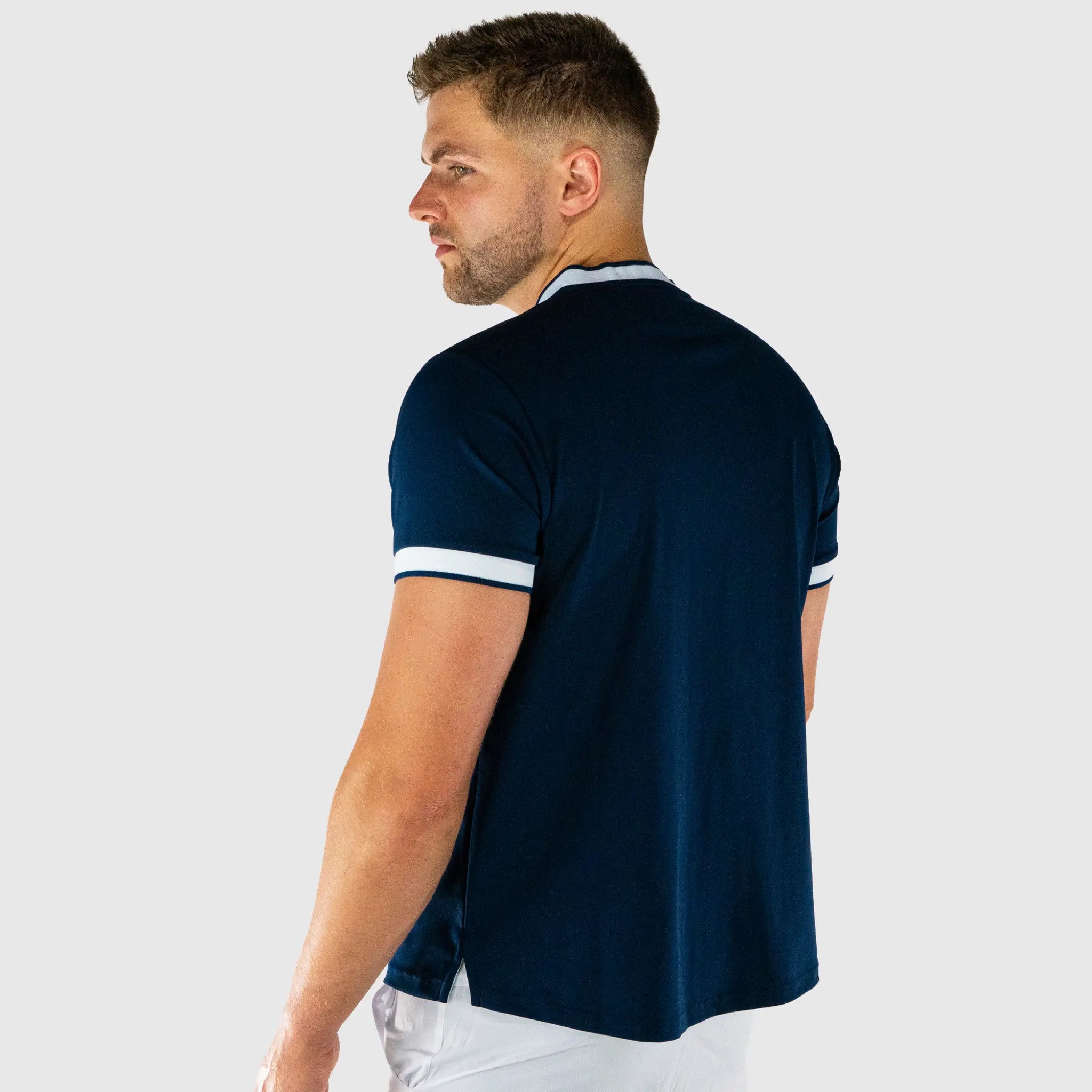 Serve Pickleball T-Shirt Navy - back view