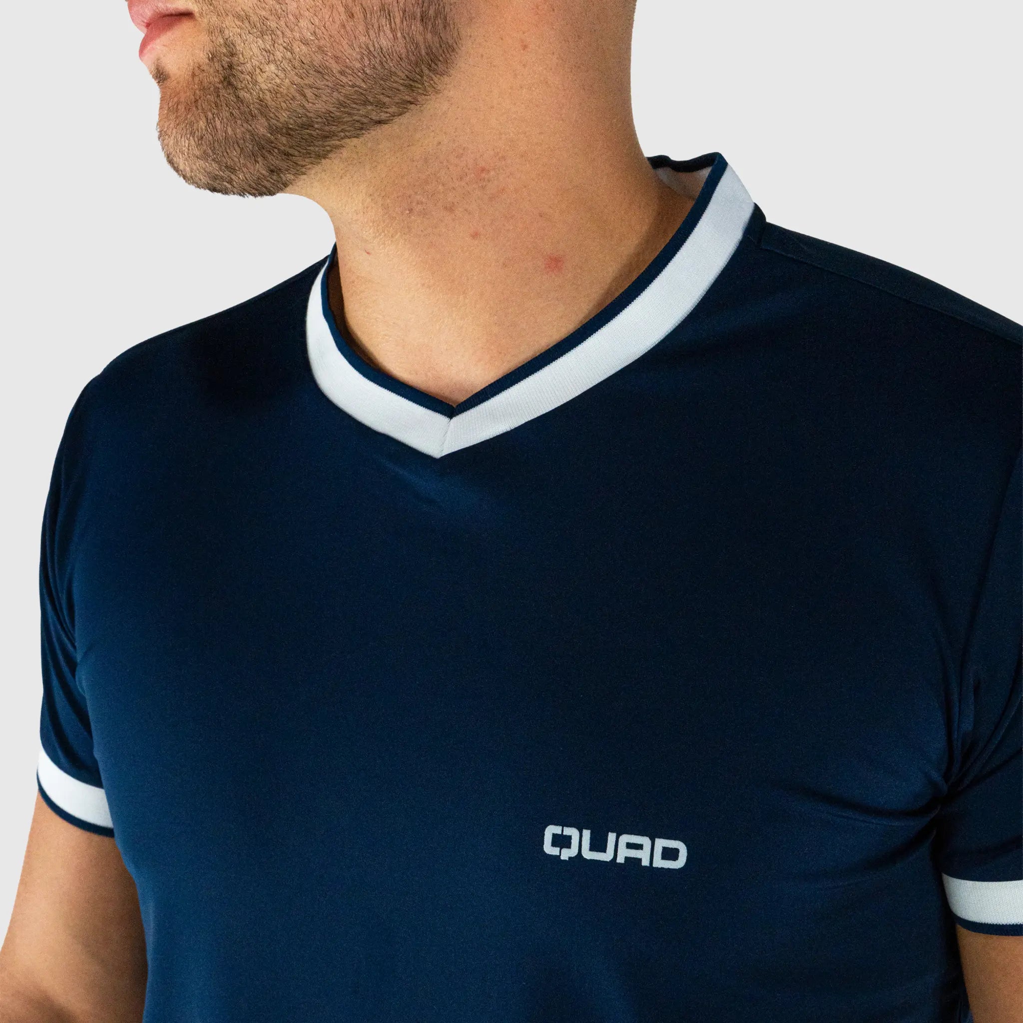 Serve Pickleball T-Shirt Navy - fabric detail