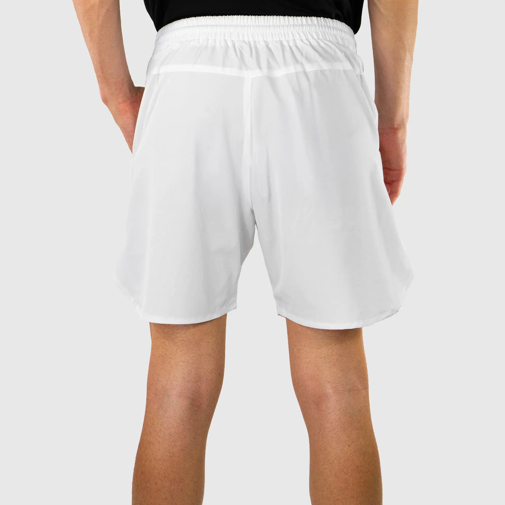 Tour Pickleball Shorts White and Grey - back view